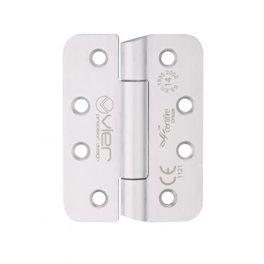 Click Here To Enlarge This Photo Of VHC243HTRS - Zoo Hardware Vier Grade 14 Concealed Bearing Hinges &lpar;Radius&rpar; 102 x 76 x 3mm with Anti-Ligature Hospital Tip - Satin Stainless Steel