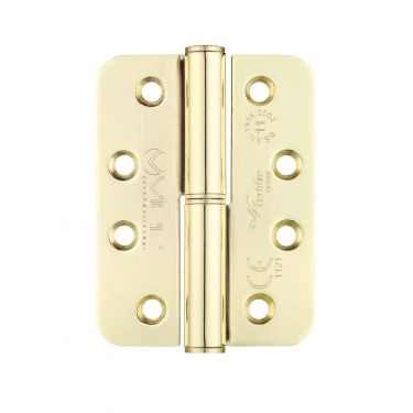 Click Here To Enlarge This Photo Of VSLHL43REB - Zoo Hardware Vier Grade 11 Lift Off Hinges &lpar;Radius&rpar; 102 x 76 x 3mm &lpar;Left Hand&rpar; Electro Brass