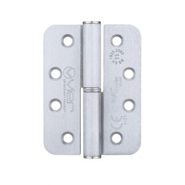 Click Here To Enlarge This Photo Of VSLHL43RSC - Zoo Hardware Vier Grade 11 Lift Off Hinges &lpar;Radius&rpar; 102 x 76 x 3mm &lpar;Left Hand&rpar; Satin Chrome
