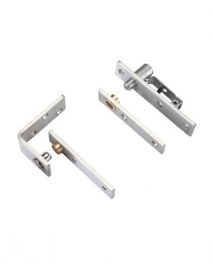 Click Here To Enlarge This Photo Of VSPS01S - Zoo Hardware Vier Square Pivot Hinge Set &lpar;Grade 304&rpar; Satin Stainless Steel
