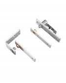 VSPS01S - Zoo Hardware Vier Square Pivot Hinge Set &lpar;Grade 304&rpar; Satin Stainless Steel
