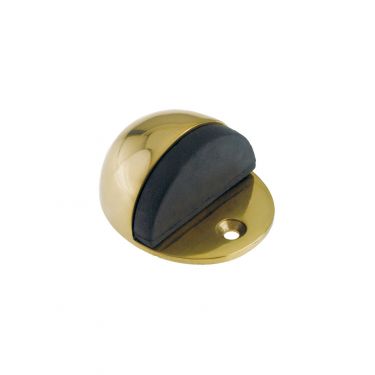 Click Here To Enlarge This Photo Of ZAB06B - Zoo Hardware Oval Floor Mounted Door Stop &lpar;Face Fix&rpar; Polished Brass