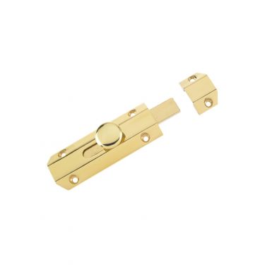 Click Here To Enlarge This Photo Of ZAB100A - Zoo Hardware Surface Bolt 102mm Polished Brass