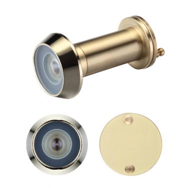 Click Here To Enlarge This Photo Of ZAB30 - Zoo Hardware Door Viewer with 180 Deg&period; Glass Lens &lpar;Suitable for 35-55mm Doors&rpar; Polished Brass