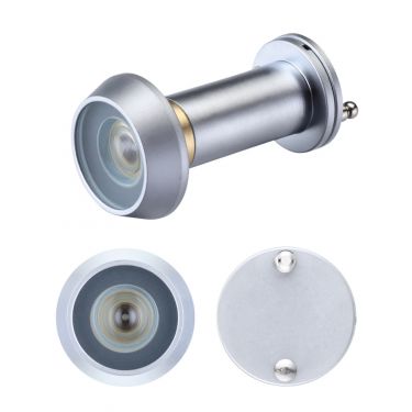 Click Here To Enlarge This Photo Of ZAB30SC - Zoo Hardware Door Viewer with 180 Deg&period; Glass Lens &lpar;Suitable for 35-55mm Doors&rpar; Satin Chrome