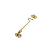 ZAB62 - Zoo Hardware Cabin Hook &lpar;HeavyWeight&rpar; 6" Polished Brass