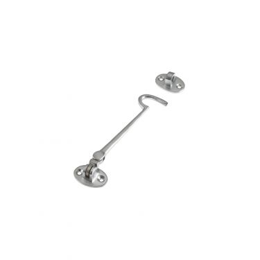 Click Here To Enlarge This Photo Of ZAB62SC - Zoo Hardware Cabin Hook &lpar;HeavyWeight&rpar; 6" Satin Chrome
