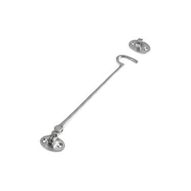 Click Here To Enlarge This Photo Of ZAB64SC - Zoo Hardware Cabin Hook &lpar;Heavyweight&rpar; 10" Satin Chrome