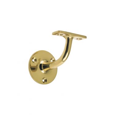 Click Here To Enlarge This Photo Of ZAB70 - Zoo Hardware Handrail Bracket &lpar;Heavyweight&rpar; 2&period;5" Polished Brass
