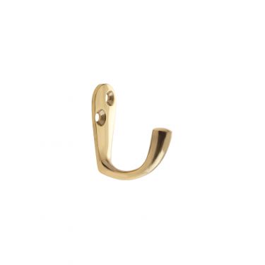 Click Here To Enlarge This Photo Of ZAB81 - Zoo Hardware Single Robe Hook - Polished Brass