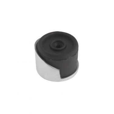 Click Here To Enlarge This Photo Of ZAB85SC - Zoo Hardware Round Floor Mounted Door Stop - Satin Chrome