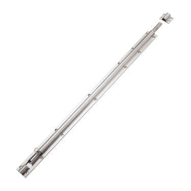Click Here To Enlarge This Photo Of ZAS01ESS - Zoo Hardware Barrel Bolt 600mm x 40mm &lpar;including Keeps and Screws&rpar; Satin Stainless Steel