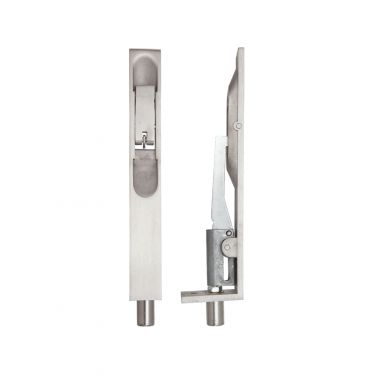 Click Here To Enlarge This Photo Of ZAS02SS - Zoo Hardware Lever Action Flush Bolt 150 x 20mm &lpar;Square&rpar; Satin Stainless Steel