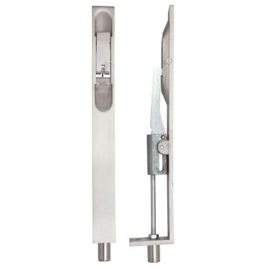 Click Here To Enlarge This Photo Of ZAS03SS - Zoo Hardware Lever Action Flush Bolt 200 x 20mm &lpar;Square&rpar; Satin Stainless Steel