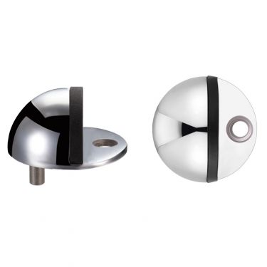Click Here To Enlarge This Photo Of ZAS06CPS - Zoo Hardware Oval Floor Mounted Door Stop 40mm &lpar;Face Fix&rpar; Polished Stainless Steel
