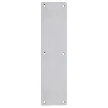 Click Here To Enlarge This Photo Of ZAS32RASS - Zoo Hardware Finger Plate with Radius Corners &lpar;Plain&rpar; 75mm x 300mm Satin Stainless Steel