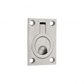 ZAS42SS - Zoo Hardware Flush Ring Pull &lpar;62 x 44mm&rpar; Satin Stainless Steel