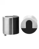 ZAS86SS - Zoo Hardware Large Round Floor Mounted Door Stop &lpar;40mm dia&rpar; Satin Stainless Steel