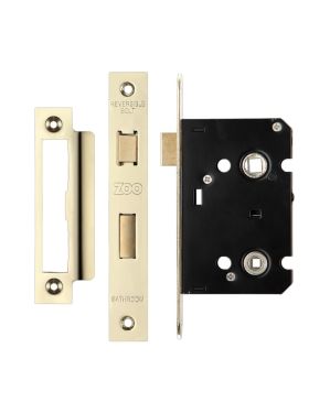Click Here To Enlarge This Photo Of ZBC64PVD - Zoo Hardware Contract Residential Bathroom Lock 64mm &lpar;45mm Backset&rpar; Polished Brass
