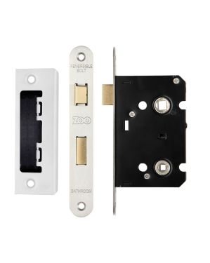 Click Here To Enlarge This Photo Of ZBC64RSS - Zoo Hardware Contract Residential Bathroom Lock 64mm &lpar;45mm Backset&rpar; - Radius Forends Satin Stainless Steel
