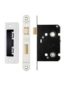 ZBC64RSS - Zoo Hardware Contract Residential Bathroom Lock 64mm &lpar;45mm Backset&rpar; - Radius Forends Satin Stainless Steel