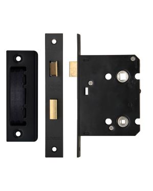 Click Here To Enlarge This Photo Of ZBC76PCB - Zoo Hardware Contract Residential Bathroom Lock 76mm &lpar;57mm Backset&rpar; Black