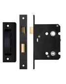 ZBC76PCB - Zoo Hardware Contract Residential Bathroom Lock 76mm &lpar;57mm Backset&rpar; Black