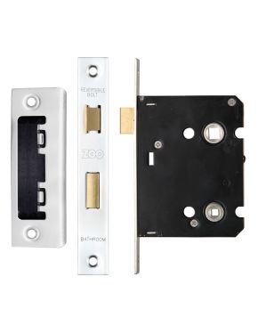 Click Here To Enlarge This Photo Of ZBC76PS - Zoo Hardware Contract Residential Bathroom Lock 76mm &lpar;57mm Backset&rpar; Polished Stainless