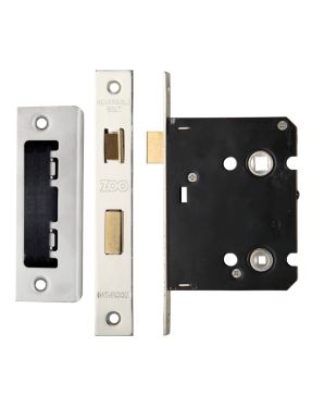 Click Here To Enlarge This Photo Of ZBC76SS - Zoo Hardware Contract Residential Bathroom Lock 76mm &lpar;57mm Backset&rpar; Satin Stainless Steel