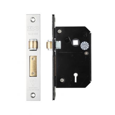 Click Here To Enlarge This Photo Of ZBSCS67SS - Zoo Hardware British Standard 5 Lever Roller Sashlock - 67mm &lpar;40mm Backset&rpar; Chubb Retro Fit 3K74 - Satin Stainless Steel