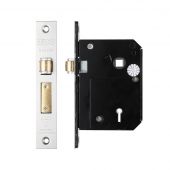 ZBSCS80SS - Zoo Hardware British Standard 5 Lever Roller Sashlock - 80mm &lpar;53mm Backset&rpar; Chubb Retro Fit 3K74 - Satin Stainless Steel