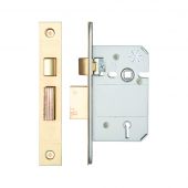 ZBSS64PVD - Zoo Hardware British Standard 5 Lever Sashlock 64mm &lpar;45mm Backset&rpar; Polished Brass