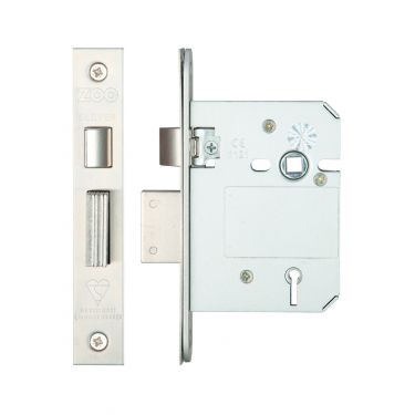 Click Here To Enlarge This Photo Of ZBSS76SS - Zoo Hardware British Standard 5 Lever Sashlock 76mm &lpar;57mm Backset&rpar; Satin Stainless Steel