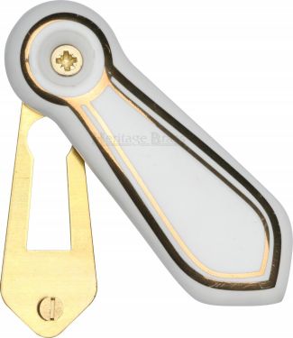 Click Here To Enlarge This Photo Of 6030 Heritage Brass Covered Escutcheon Gold Line
