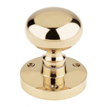 Click Here To Enlarge This Photo Of ZCB35 - Zoo Hardware Mushroom Mortice Knobs &lpar;Sprung&rpar; 61&period;5mm Rose dia&period; Polished Brass