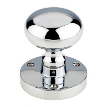 Click Here To Enlarge This Photo Of ZCB35CP - Zoo Hardware Mushroom Mortice Knobs &lpar;Sprung&rpar; 61&period;5mm Rose dia&period;Polished Chrome