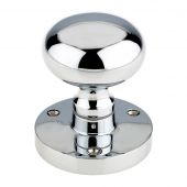 ZCB35CP - Zoo Hardware Mushroom Mortice Knobs &lpar;Sprung&rpar; 61&period;5mm Rose dia&period;Polished Chrome