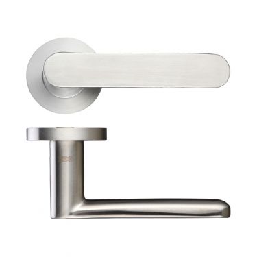 Click Here To Enlarge This Photo Of ZCS090SS - Zoo Hardware 'Atlas' Lever on Round Rose &lpar;Grade 304&rpar; Satin Stainless Steel