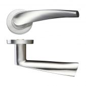 ZCS2140SS - Zoo Hardware 19mm Curved Lever on Round Rose &lpar;Grade 201&rpar; Satin Stainless Steel