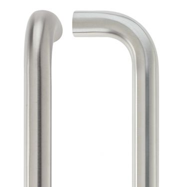 Click Here To Enlarge This Photo Of ZCS2D300CS - Zoo Hardware 300mm x 22mm Bolt Through 'D' Pull Handle &lpar;Grade 201&rpar; Satin Stainless Steel