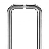 ZCS2D425BSBB - Zoo Hardware &lpar;Pair&rpar; 425mm x 19mm 'D' Pull Handles with Back to Back Fixings &lpar;Grade 201&rpar; Satin Stainless Steel