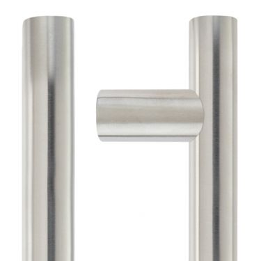 Click Here To Enlarge This Photo Of ZCS2G1800ES - Zoo Hardware 1800mm o&sol;a x 1600mm c&sol;c x 30mm dia T-Bar Guardsman Pull Handle &lpar;Grade 201&rpar; Satin Stainless Steel