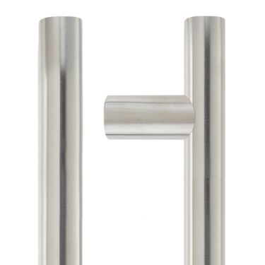 Click Here To Enlarge This Photo Of ZCS2G600CS - Zoo Hardware 700mm o&sol;a x 600mm c&sol;c x 22mm dia T-Bar Guardsman Pull Handle &lpar;Grade 201&rpar; Satin Stainless Steel