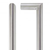 ZCS2M600BS - Zoo Hardware 600mm x 19mm Mitred Bolt Through Pull Handle &lpar;Grade 201&rpar; Satin Stainless Steel
