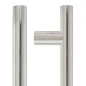 ZCSG600CS - Zoo Hardware 700mm o&sol;a x 600mm c&sol;c x 22mm dia T-Bar Guardsman Pull Handle &lpar;Grade 304&rpar; Satin Stainless Steel