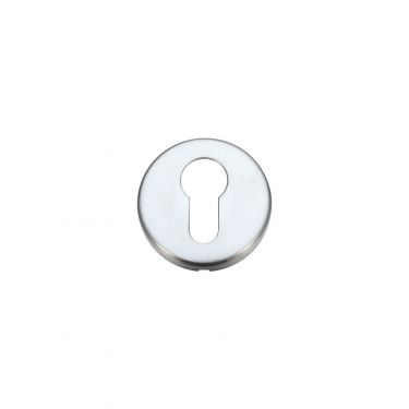Click Here To Enlarge This Photo Of ZCZ001SC Zoo Hardware Stanza Euro Profile Escutcheon &lpar;52mm dia&rpar; Satin Chrome &lpar;Contract Range&rpar;