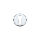ZCZ001SC Zoo Hardware Stanza Euro Profile Escutcheon &lpar;52mm dia&rpar; Satin Chrome &lpar;Contract Range&rpar;