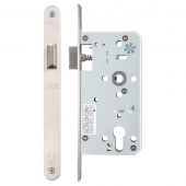 ZDL0055LRSS - Zoo Hardware Din Latch - 55mm Backset &lpar;Radius&rpar; Satin Stainless Steel