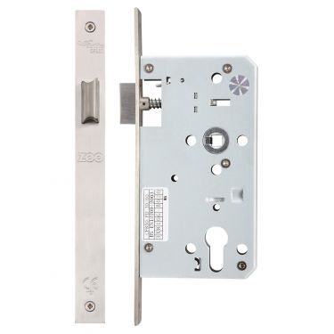 Click Here To Enlarge This Photo Of ZDL0060LSS - Zoo Hardware Din Latch - 60mm Backset &lpar;Square&rpar; Satin Stainless Steel
