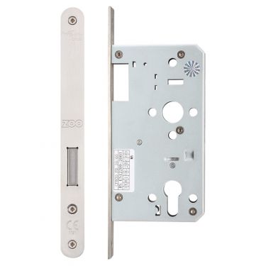 Click Here To Enlarge This Photo Of ZDL0060RSS - Zoo Hardware Din Euro Profile Deadlock - 60mm Backset &lpar;Radius&rpar; Satin Stainless Steel